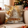 thumbnail image 1 of Fridja Sales Christmas Pillowcase About 18x18in Pillowcase - Christmas Decoration Patterns Home Pillowcase Flat Printing Imitating Three-dimensional Patterns, 1 of 6