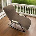 thumbnail image 1 of Elastic Indoor Outdoor Patio Rocking Chairs Cover, Lounge Royal Rocking Chair Slipcover Modern Reclining Rocker Chairs Cover (Coffee), 1 of 5