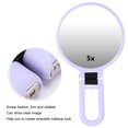 thumbnail image 4 of Handheld Mirror Round Vanity Mirror 5x Magnifying Makeup Mirror Doublesided Cosmmetic Mirror Double Sided Mirror Cosmmetic Mirror For Hotel For Travel For Home, 4 of 7