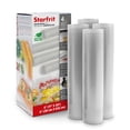 thumbnail image 1 of Starfrit Vacuum Sealer Rolls, 4 Rolls 11"x20", BPA Free, Airtight Food Seal, Preserve Freshness, Sous Vide Ready, Works with Most Vacuum Sealers, 1 of 6