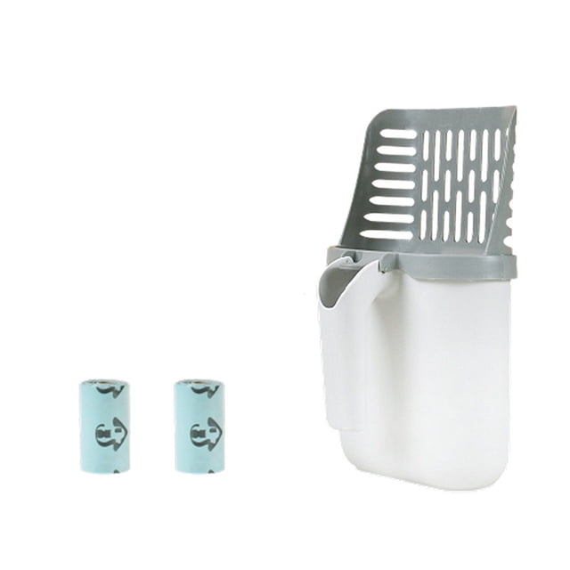 Catégorie de Produit Litière Pelle à Litière pour Chat avec Support Déchets Grande Capacité Portable pour Chat avec Compartiment à Déchets Intégré pour Usage Intérieur Extérieur