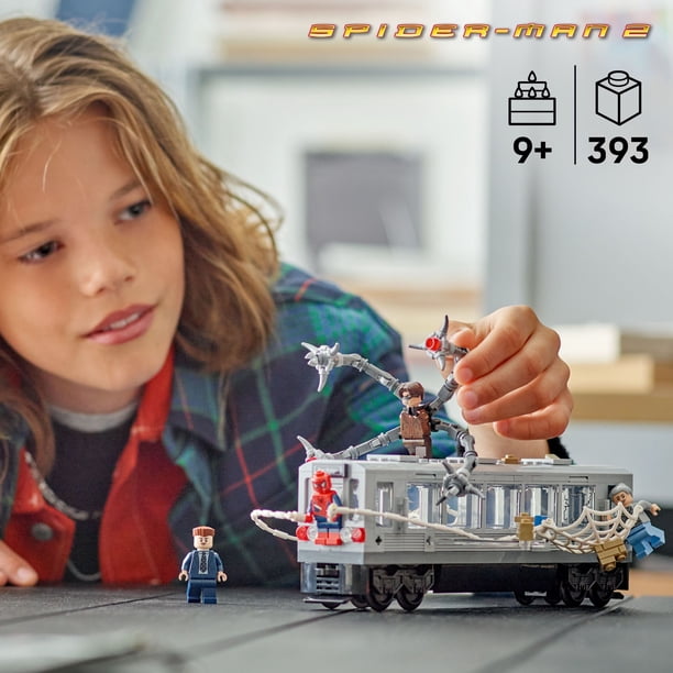 LEGO Marvel Spider-Man vs. Doc Ock Subway Train Scene - Action