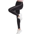 thumbnail image 2 of Choomomo Pantalon Legging Moulant de Performance pour Femmes, Brillant, Extensible, Sport, Hip-Hop, Rave, Rue, Danse Moderne, Noir G, 2 of 8
