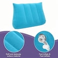 thumbnail image 4 of Sky Blue Inflatable Pillow Air Camping Travel Sleeping Aid Pillow Core Cervical Spine Support Lightweight Portable Neck Rest For Outdoor Home Use Compact Storage Z-281 Sky Blue, 4 of 6