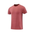 thumbnail image 2 of Styesk T Shirts for Man Men's Summer Solid Color Short Sleeved Outdoor Running Sports Ice Breathable Short Sleeved, 2 of 9