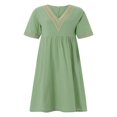thumbnail image 1 of Robe de Soirée Décontractée à Manches Courtes pour Femmes, 1 of 9