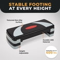 thumbnail image 4 of BalanceFrom Aerobic Step Platform Trainer with Adjustable 3-Level Risers, Black & Gray, 4 of 7