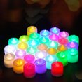 thumbnail image 2 of LED Candles Plastic Material Romantic Style Smoke Free Tea Lights Battery Operated for Indoor OutdoorColorful Discoloration, 2 of 9