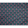 thumbnail image 4 of oneOone Polyester Lycra Fabric Floral Block Printed Craft Fabric BTY 56 Inch Wide, 4 of 4