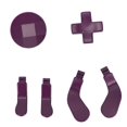 thumbnail image 1 of Metal Paddles And Pads, Replacement Interchangeable Paddles And Pads Stainless Steel Adjustable DIY Easy To Operate  For  Elite Series 2 Black,Red,Purple, 1 of 8