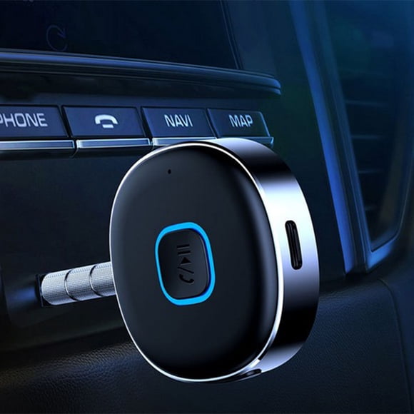 Bluetooth 5.0 Receiver For Car, Noise Cancelling Bluetooth AUX Adapter, Bluetooth Music Receiver For Home Stereo/Wired Headphones/Hands- Call,10H Life