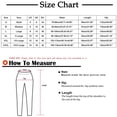 thumbnail image 3 of Penkiiy Pantalon Capri Extensible Taille Haute pour Femmes avec Poches, Brun, 2TG, 3 of 5