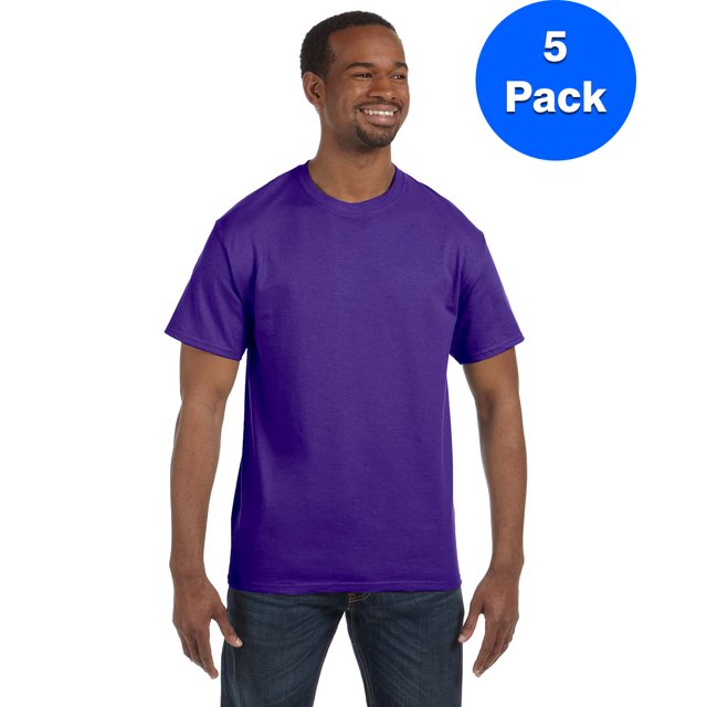 Hanes Men's Authentic-T T-Shirt - 5250T (Pack Of 5)