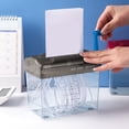 thumbnail image 4 of Estbridge Portable Mini Manual Paper Shredder  Black, 4 of 8
