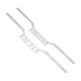 thumbnail image 1 of Yinanstore 2 Pieces RC Chassis Frame Rails for MN98 MN99S Parts 1:12 Scale RC Car Hobby argent, 1 of 8