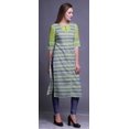 thumbnail image 3 of Bimba Kurti Droite Décontractée Imprimée Haut à Manches 3/4 Longue Kurta Robe pour Femmes, 3 of 6