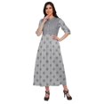 thumbnail image 2 of Moomaya Kurta à Manches Courtes Imprimée Kurti Indienne Vêtements d'Été pour Femmes, 2 of 5