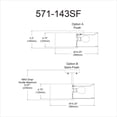 thumbnail image 2 of Dainolite 571-143SF-SC-WH White Semi-Flush Mount, 2 of 3