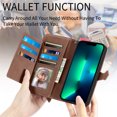thumbnail image 5 of Case for iPhone 12 Pro Max Zipper Wallet Cover Lanyard Crossbody Neck Strap, 5 of 5