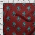 thumbnail image 2 of oneOone Viscose Chiffon Fabric Leaves & Floral Block Print Sewing Fabric BTY 42 Inch Wide, 2 of 4