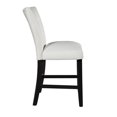 thumbnail image 3 of Steve Silver Chaise de Comptoir en Vinyle Blanc Markina, 3 of 6