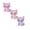 Pink & Purple & Hot Pink 1Pack, variant on Desktop Ornament Glow In The Dark Resin Animals Set for Dollhouse Fairy Garden Aquarium Decoration and Collectible Figurines