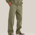 thumbnail image 4 of Styesk Pantalon Homme Couleur Unie Décontracté Jambe Droite Longueur Complète, 4 of 6