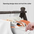 thumbnail image 4 of EGNMCR Household Non Slip Non Marking Corner Drying Rack Fish Mouth Opening Clothes Hangers Dry And Wet Use Does Not Hurt The Collar Plastic Hanger, 4 of 6