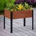 thumbnail image 3 of Grapevine Urban Garden Raised Planter, FSC Recycled Wood, Rectangular, 37IN x 24IN , Natural Brown, 3 of 6