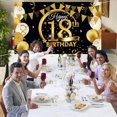 thumbnail image 4 of serony Birthday Party Banner Home Birthday Theme Backdrop Background Wall Decoration, 18 Years Old, 4 of 6