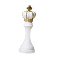 thumbnail image 1 of fastboy Pièces d'Échecs Statue avec Peinture Dorée Résine Cadeau pour Bureau Salon Bureau Forme Cheval Noir Forme Roi Blanc, 1 of 4