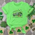 thumbnail image 1 of T-shirt de la Saint-Patrick pour Femmes Mode Col Rond Imprimé Manches Courtes T-shirt Décontracté Ample Hauts T-Shirts de la Saint-Patrick pour Femmes, 1 of 6