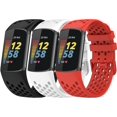 thumbnail image 1 of Bracelets Sport pour Fitbit Charge 5 - Bracelets de Montre de Remplacement en Silicone Ajustables, 1 of 5