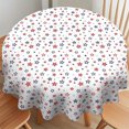 thumbnail image 4 of Patriotic Round Tablecloth 60 Inch ,4th of July Decorations Tablecloth 60 Inch Round Red White and Blue Fourth of July Table Cloth Independence Day Table Cover for Holiday Kitchen Dinning Party Decor, 4 of 6