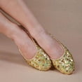 thumbnail image 3 of Chaussures de Danse du Ventre pour Femme Fille Antidérapantes Semelles Souples de Performance de Danse Chaussures de Performance S Or, 3 of 5