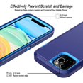 thumbnail image 3 of iPhone 11 Pro Max Heavy Duty Case {Shock Proof Case with 3 Layer Rubber, Shatter Resistant, [Tough Armour] Rugged Case Compatible for iPhone 11 Pro Max} Navy, 3 of 7