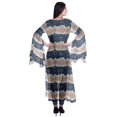 thumbnail image 4 of Moomaya Boléro en Georgette Imprimé à devant Ouvert, Manches Fendues, Couvre-Maillot de Plage pour Femmes, 4 of 5