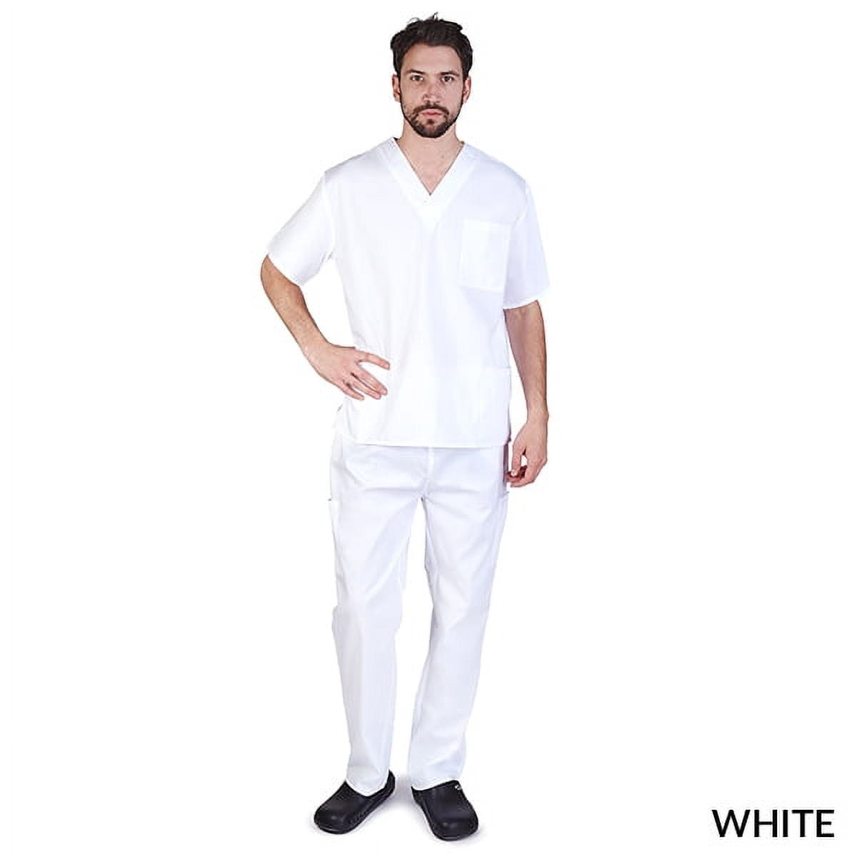 M&M SCRUBS Men's Scrub Set Medical Scrub Top and Pants