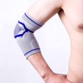 thumbnail image 3 of Sports Elbow Protector Sleeve Silicone Protective Brace Brace for Cycling Basketball Tennis Gyms, 3 of 5
