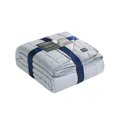thumbnail image 4 of Chaps 3-Piece Jersey Knit Microfiber Quilt and Sham Set - Solid Coverlet Comforter, 4 of 7