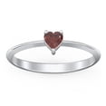 thumbnail image 2 of Heart Birthstone Ring - Garnet (January), 2 of 6