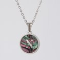 thumbnail image 1 of Colliers, Collier Lettre Coquille Mignonne pour Filles, Pendentifs Pièce pour Filles en Acier Inoxydable Colliers Initiale pour Femmes Bijoux Rond, 1 of 9