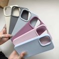 thumbnail image 2 of iPhone 12 14 13 Pro Max Plus Case Luxury Liquid Silicone Phone Case Camera Protection Case, 2 of 5