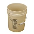 thumbnail image 2 of API Kirk Tan 5 Gallon Plastic Bucket; 90 Mil, Food Grade, 2 of 3