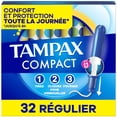thumbnail image 2 of Tampax Tampons Compact Pearl, avec Tresse LeakGuard & Applicateur Extensible, Absorption Régulière, Applicateur Extensible Compact, Sans Parfum, 2 of 27