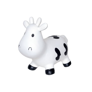 Jouets Rebondissants Sauteur d'Animal Gonflable Vache Blanche avec Pompe