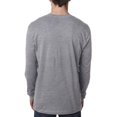 thumbnail image 2 of Next Level Cotton Long Sleeve Crew, S, Heather Grey, 2 of 3