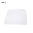 thumbnail image 1 of 2pcs Cake Scraper Cookie Biscuit Dough Spatula Chopper PP Plastic Baking Scraper Kitchen Bakery Tool, White, 1 of 9