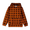 thumbnail image 3 of Offres de T-Shirts à Manches Longues pour Filles Chandail à Capuchon à Col Rond Surdimensionné Mode pour Enfants Chandail à Manches Longues à Enfiler Hauts 4-14 Ans pour Filles et Garçons Bébé Chandail à Col Rond Orange 5T, 3 of 6