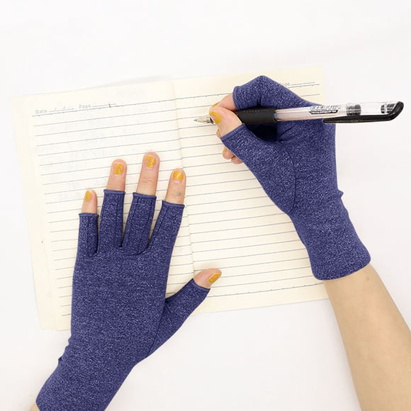 3D Compression Gloves for Hand Joint Support and Comfortable Fingerless Design for Daily Typing Writing and Lifting Activities
